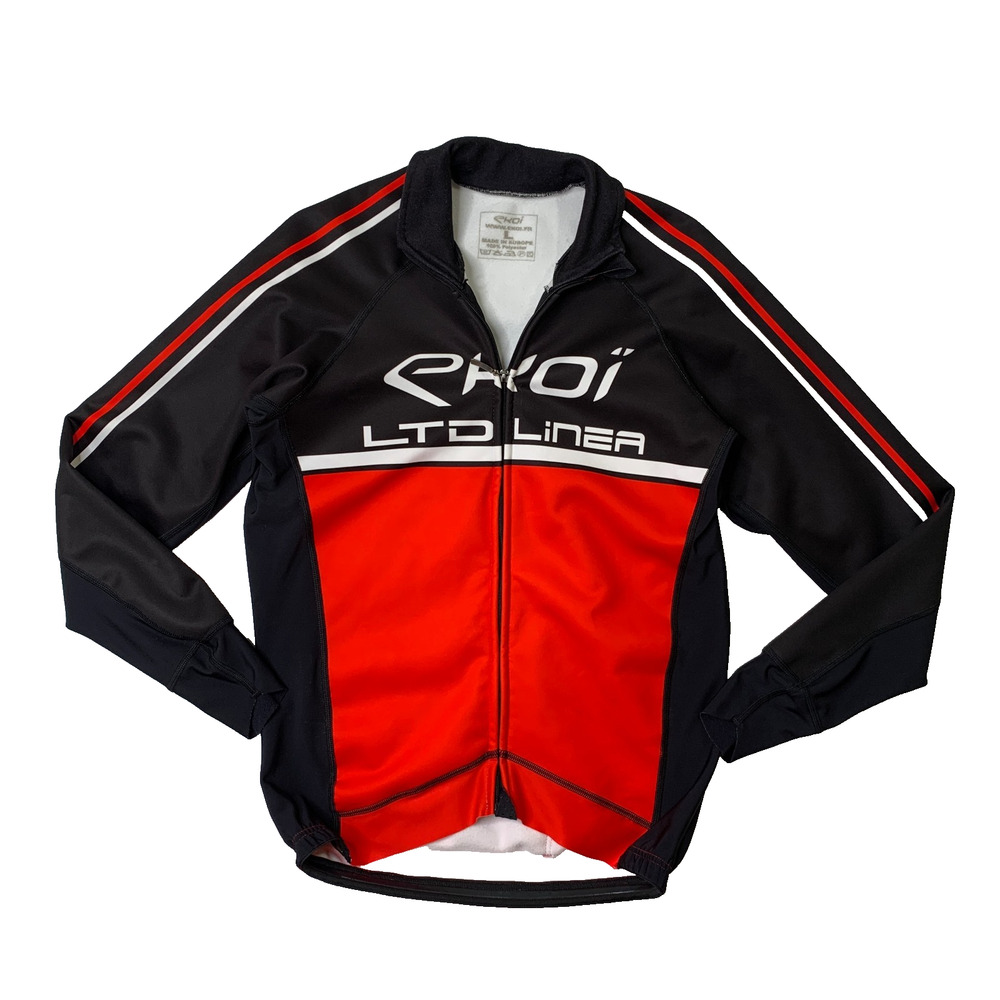 Ekoi Cycling Jacket Men L Large LTD Linea Long Sleeve Cold Weather Riding Fleece